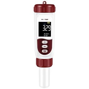 img 4 attached to Rechargeable Digital Water pH Meter with ATC - High Precision 0.01pH Resolution Tester for Hydroponics, Aquarium, and Lab - Measurement Range 0~14 pH