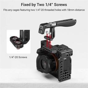 img 2 attached to 📷 SMALLRIG Lightweight Top Handle for Camera Cage - 2949: Dual 1/4"-20 Screw Mount & Enhanced Handling