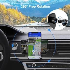 img 1 attached to IWALK Magnetic Wireless Car Charger Mount: 15W Fast Charging, Suction Cup & Air Vent, iPhone12 13 Pro Max Mini Compatible