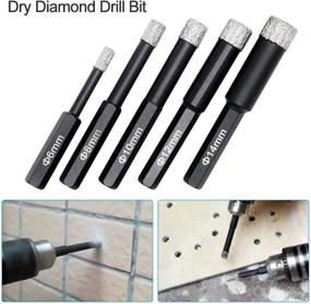 img 1 attached to 💎 Superior Porcelain Ceramic Diamond Drill Bits Assortment for Precise Drilling