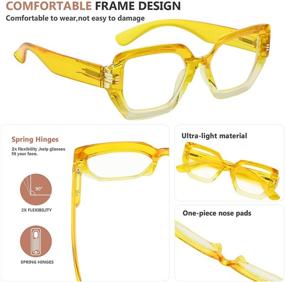 img 3 attached to 👓 Fashionable Oversized Readers: Eyekepper Large Frame Reading Glasses for Women