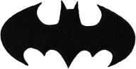 c&d visionary application batman die-cut black logo patch: vibrant multi-colored design, 2 inch logo