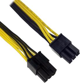 img 3 attached to 🔌 COMeap (2-Pack) 6 пинцет мужской к 8 пинцет (6+2) кабель адаптера питания PCI Express для блоков питания CoolerMaster и Thermaltake - 20 дюймов (51 см)