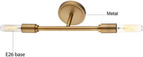 img 1 attached to 🏮 Phansthy Antique Bronze 2-Light Indoor Industrial Wall Sconce for Bathroom, Hallway, Kitchen, and Restaurant