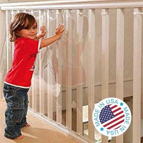 img 4 attached to 🌲 Kidkusion Clear Outdoor/Indoor Banister Guard, 15-inch