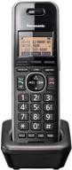 panasonic office phone extension handset - cordless 📞 accessory for wireless connection with expandable base station, kx-tgwa41b (black) logo