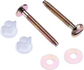 img 3 attached to 🚽 Durable Fanrel Solid Brass Toilet Bolts Screws Set with Plastic Nuts and Washers - Heavy Duty Bolts for Secure Installation (2 Pack, 3/10-Inch by 2-3/4-Inch)