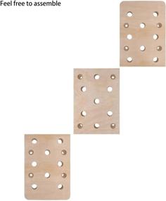 img 2 attached to 🧗 TRENDBOX Climbing Holds: 12x48 23-Hole Pegboard with Durable Wall Training Ladder – Ideal for Exercise and Fitness in Home Gyms