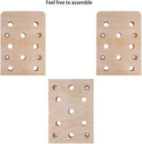 img 1 attached to 🧗 TRENDBOX Climbing Holds: 12x48 23-Hole Pegboard with Durable Wall Training Ladder – Ideal for Exercise and Fitness in Home Gyms