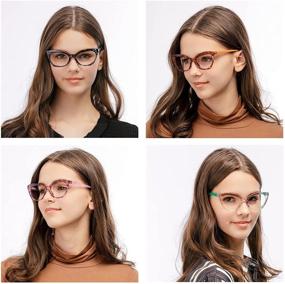 img 3 attached to 👓 Stylish CECTHNIA Cat Eye Readers: Fashionable Spring Hinge Reading Glasses with Blue Light Blocking Lens for Women