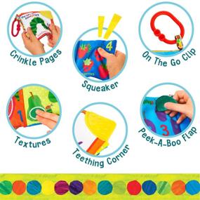 img 2 attached to 🐛 The Very Hungry Caterpillar Baby Teething Crinkle Book - Let's Count Soft Book by Eric Carle: A Must-Have Teething and Learning Adventure!