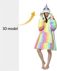 img 3 attached to Oversized Sweatshirt Pockets，Soft Wearable Blanket，One Boys' Clothing at Fashion Hoodies & Sweatshirts