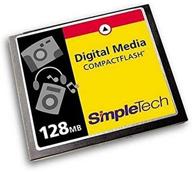 📸 увеличивает производительность simpletech sti-cf/128 128mb карта compactflash логотип