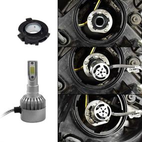 img 1 attached to GZXY адаптер лампы для автомобиля H7 LED для фары автомобиля KIA K3 K4 K5 Sorento Sportage R Coupe Grand Santa Fe Hyundai Sonata9 Coupe Veloster - комплект из 2 шт.
