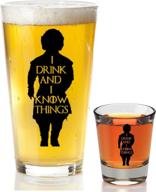 get knowledge with a free drink glass logo