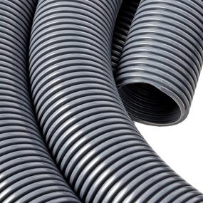 img 2 attached to 💪 Powerful and Versatile: Cen-Tec Systems 60110 Gray 50 Foot Vacuum Hose, 2 Inch Diameter