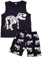 dinosaur sleepwear boys' clothing sets - guyay cartoon outfits logo