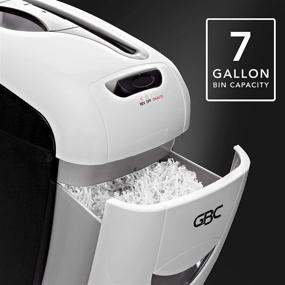 img 2 attached to 🔍 GBC 7 Sheet Capacity Paper Shredder: Super Cross-Cut Style+ for Personal Use (1758581) - White/Black