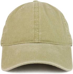 img 3 attached to XXL Armycrew Unstructured Baseball Cap - Oversize Big Cotton Pigment Dyed Washed