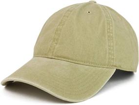 img 4 attached to XXL Armycrew Unstructured Baseball Cap - Oversize Big Cotton Pigment Dyed Washed