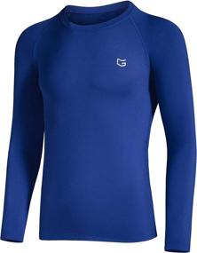 img 3 attached to 👕 Ultimate Performance: Boys' Compression Shirt - Youth Fleece Thermal Long Sleeve Cold Gear Undershirts