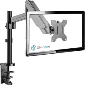 img 4 attached to 🖥️ ONKRON G70 Black Monitor Desk Mount Stand for 13” to 32-Inch LCD LED Screens, Supports up to 17.6 lbs