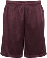 violet tricot shorts with convenient pockets - badger brand logo