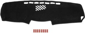 img 2 attached to 🚘 Dashboard Anti-Sun Pad Cover Mat for 2006-2013 Lexus IS 250/350 - BLACKHORSE-RACING