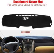 🚘 dashboard anti-sun pad cover mat for 2006-2013 lexus is 250/350 - blackhorse-racing logo
