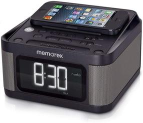 img 3 attached to Удобные и стильные: Memorex MC8431 USB зарядное радио-будильник - дисплей LCD 1,2 дюйма, FM-радио, черный