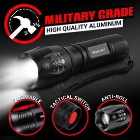 img 1 attached to GearLight LED Flashlight Pack - 2 Powerful, Adjustable Tactical Flashlights with High Lumens and Multiple Modes for Emergencies and Outdoor Activities - Essential Camping Accessories - S1000