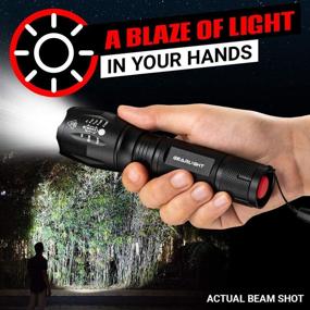 img 2 attached to GearLight LED Flashlight Pack - 2 Powerful, Adjustable Tactical Flashlights with High Lumens and Multiple Modes for Emergencies and Outdoor Activities - Essential Camping Accessories - S1000