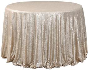 img 2 attached to BalsaCircle 108 Inch Wedding Tablecloth Year Champagne