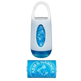 img 1 attached to 👶 Convenient and Odor-Free: Munchkin Arm & Hammer Diaper Bag Dispenser with Bags