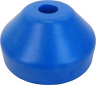 🔵 blue plastic 7-inch 45rpm vinyl record dome adapter, single piece (45 rpm) logo