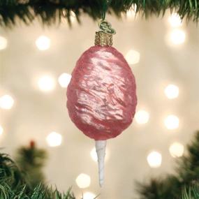 img 3 attached to 🎄 Vintage-Inspired Old World Christmas Cotton Candy Glass Ornament with Free Box - 32408 New Arrival