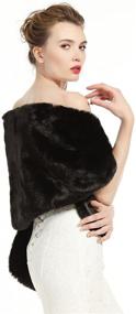 img 1 attached to Wedding Shawl Women Bridal Winter Women's Accessories for Scarves & Wraps