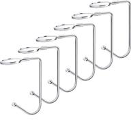 🧦 securely hang and display your christmas stockings with sunshane 6-piece silver stocking holders and hooks logo