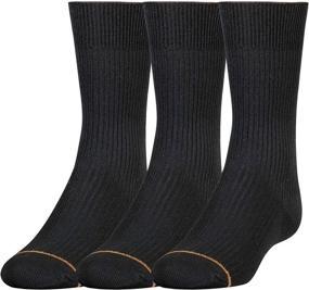 img 4 attached to 🧦 Premium Gold Toe Boys Microfiber Dress Crew Socks, Pack of 3 Pairs