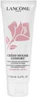 🌹 lancome creme mousse confort: creamy foam cleanser with rose extract for dry skin, 125ml logo