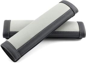 img 3 attached to SEG Direct Black And Gray Seat Belt Pads Pack Of 2