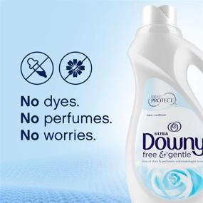 img 2 attached to 🌿 Downy Ultra Liquid Fabric Conditioner, Free & Gentle: Ultimate Care in a 34 Fl Oz Bottle