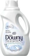 🌿 downy ultra liquid fabric conditioner, free & gentle: ultimate care in a 34 fl oz bottle logo