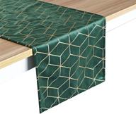 stunning geometric christmas dresser runners for a festive bedroom setting logo