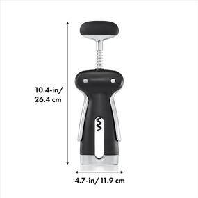 img 3 attached to Enhanced OXO SteeL Winged Corkscrew featuring Detachable Foil Cutter