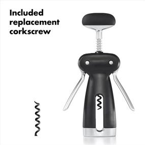 img 2 attached to Enhanced OXO SteeL Winged Corkscrew featuring Detachable Foil Cutter