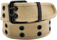 top-quality samtree double grommet buckle canvas men's belt accessories logo