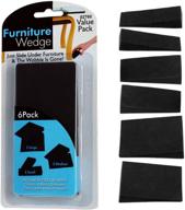 🪑 6-piece furniture wedge 'wobble-stoppers' - the ultimate solution to fix uneven tables and chairs logo
