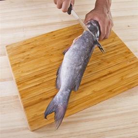 img 1 attached to 🔪 Kitchen + Home 8-Inch Carving Bread Knife – Ultra Sharp Surgical Stainless Steel Serrated All Purpose Kitchen Knife – No Sharpening Required - As Seen on TV and Live Demonstration