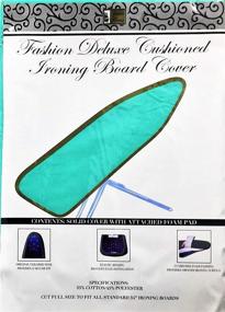 img 2 attached to 🔳 Обложка для гладильной доски с узором из ткани и пенополиуретановым подкладом - Better Home Fashion (зеленая).